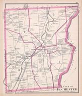 Rochester - Wards 1 2 3 4 5 6, New Hampshire State Atlas 1892 Uncolored